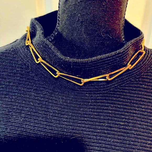 Lands’ End Black Funnel Neck Sweater, Size M - Picture 9 of 9